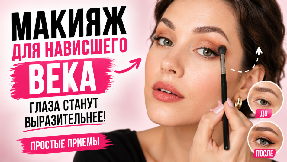 Макияж для нависшего века: современные техники для выразительного взгляда